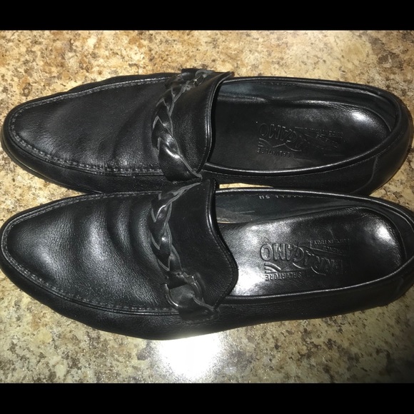 Black Salvatore ferragamo braided loafers - Picture 4 of 5